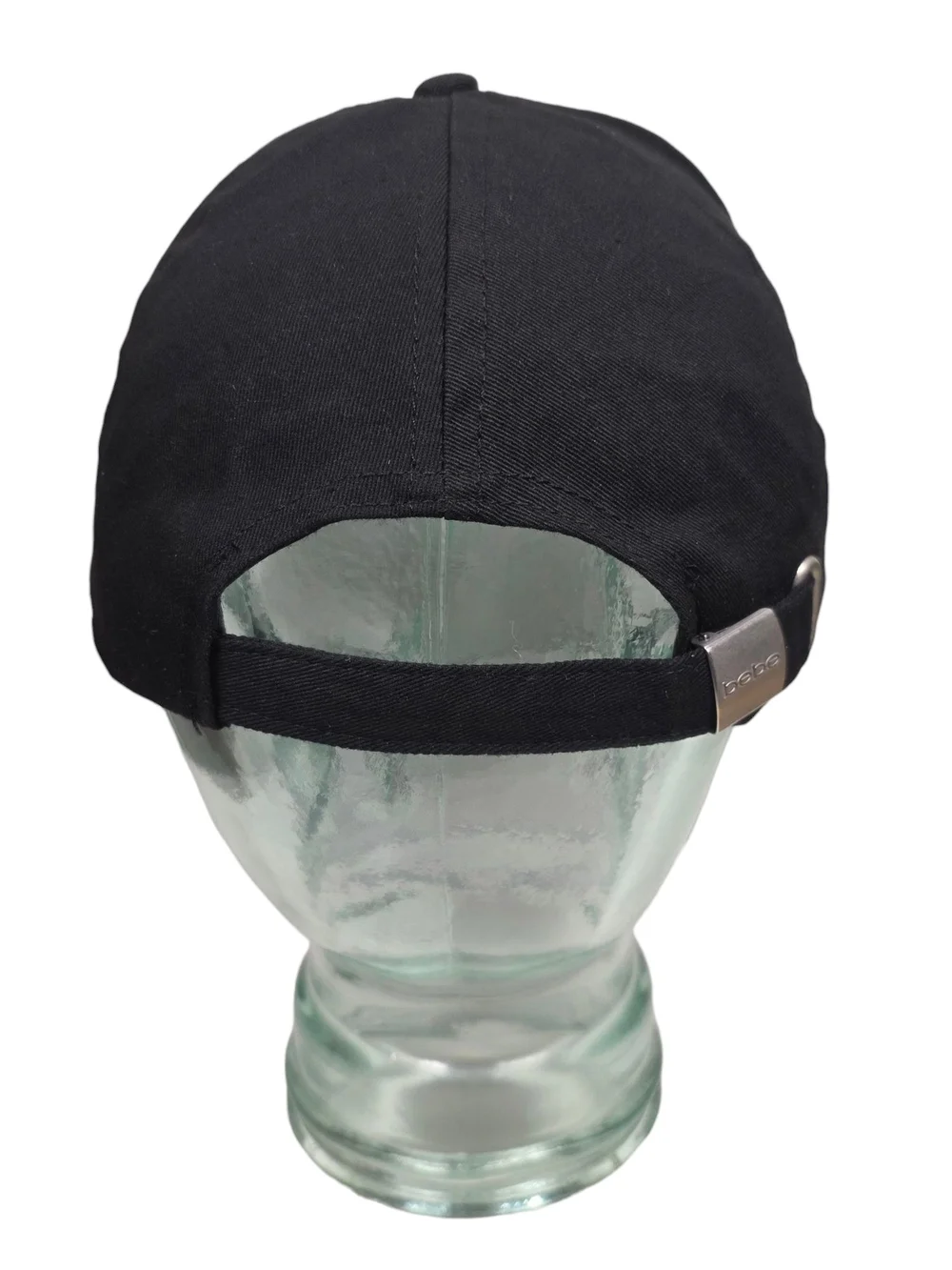 Bebe Black Baseball Cap Hat Rhinestone Crystal Logo Spellout Adjustable Y2K